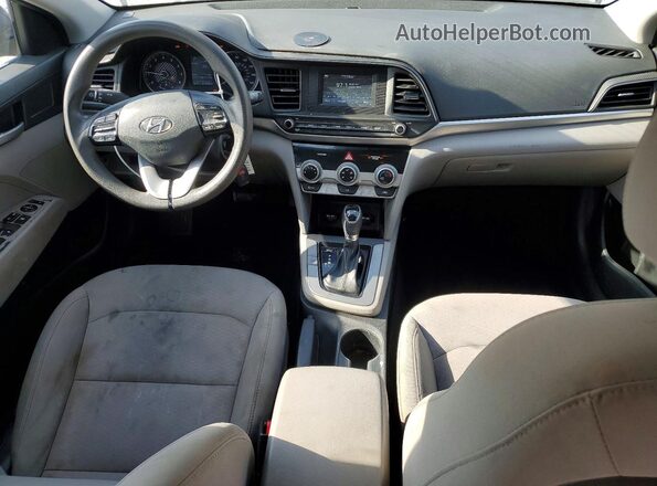5NPD74LF6KH442419 2019 HYUNDAI ELANTRA Синий Вид панели приборов