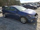 2019 Hyundai Elantra Se Синий vin: 5NPD74LF6KH442419