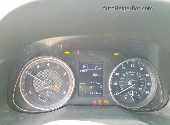 5NPD74LF6KH442419 2019 HYUNDAI ELANTRA Синий Вид щитка приборов