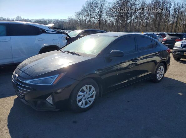 5NPD74LF7KH471976 2019 HYUNDAI ELANTRA Черный Передняя левая четверть