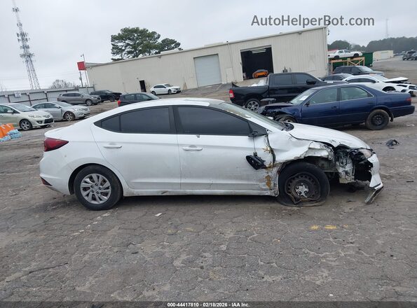 5NPD74LF9KH423444 2019 HYUNDAI ELANTRA Белый Вид задней части салона