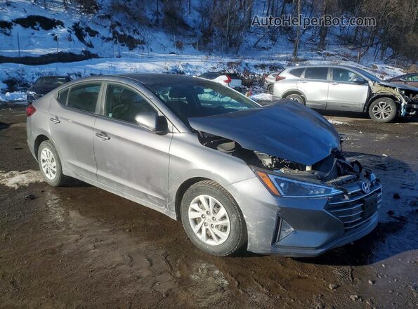 5NPD74LF9KH424965 2019 HYUNDAI ELANTRA Серый Передняя правая четверть