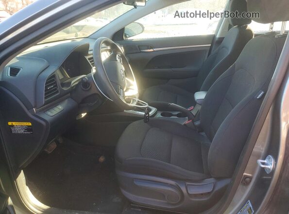 5NPD74LF9KH424965 2019 HYUNDAI ELANTRA Серый Вид салона спереди