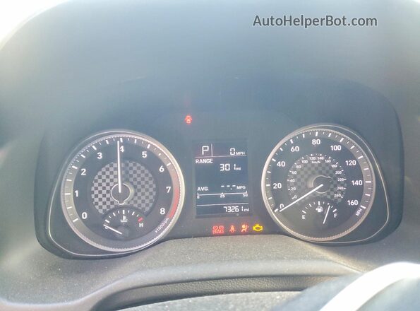 5NPD74LF9KH424965 2019 HYUNDAI ELANTRA Серый Вид щитка приборов