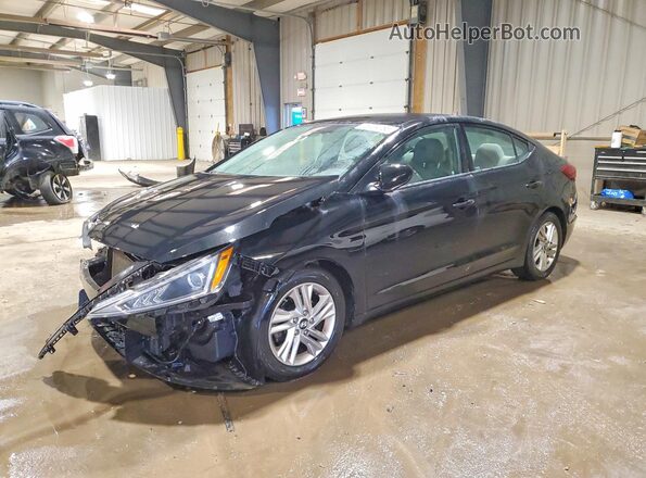 5NPD84LF0KH461741 2019 HYUNDAI ELANTRA Black Vista tres cuartos delantera izquierda