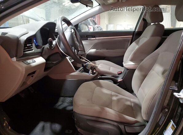 5NPD84LF0KH461741 2019 HYUNDAI ELANTRA Black Vista interior delantera