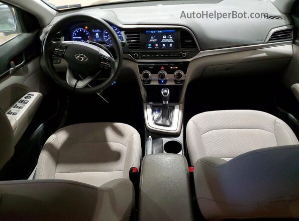 5NPD84LF0KH461741 2019 HYUNDAI ELANTRA Black Vista del salpicadero