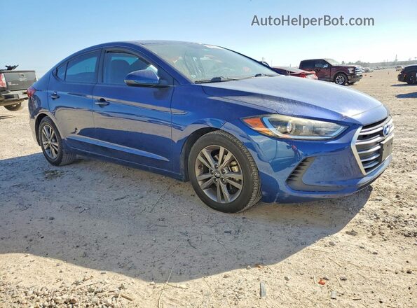 5NPD84LF1JH232421 2018 HYUNDAI ELANTRA Синий Передняя правая четверть