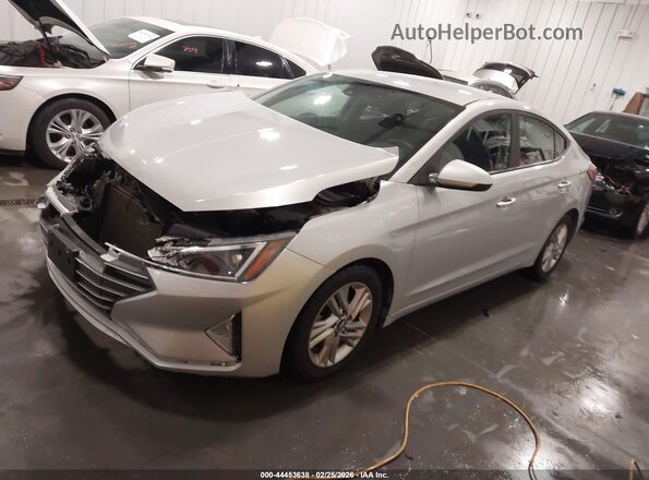 5NPD84LF1KH427730 2019 HYUNDAI ELANTRA Silver Առջևի ձախ երեք քառորդ տեսարան