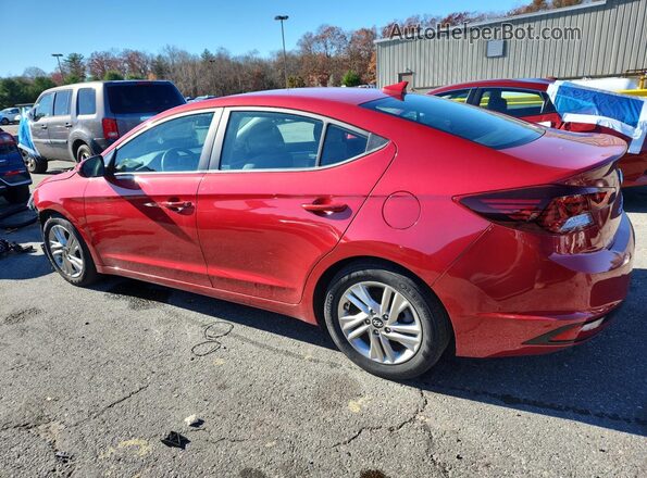 5NPD84LF1KH478340 2019 HYUNDAI ELANTRA Красный Задняя левая четверть