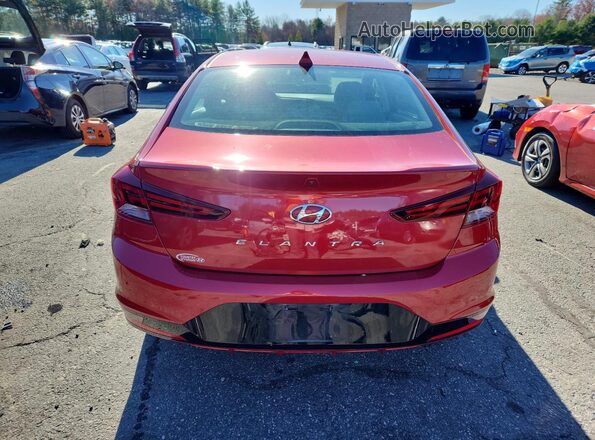 5NPD84LF1KH478340 2019 HYUNDAI ELANTRA Красный Вид сзади