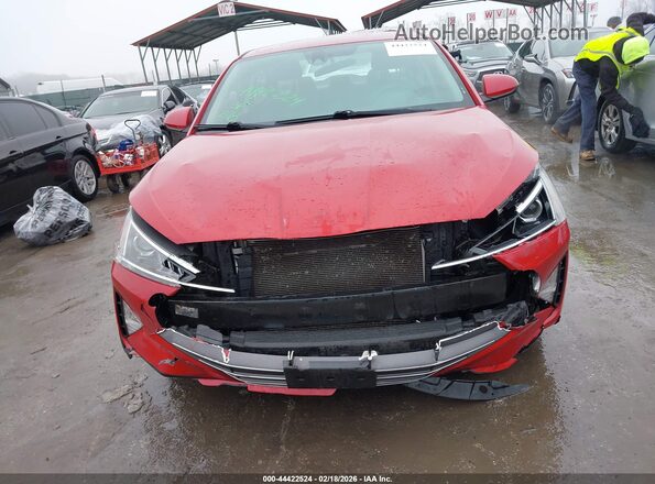 5NPD84LF2KH488830 2019 HYUNDAI ELANTRA Red Առջևի վահանակի տեսք