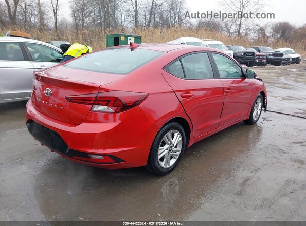 5NPD84LF2KH488830 2019 HYUNDAI ELANTRA Red Հետևի աջ