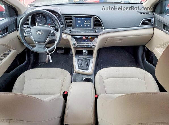 5NPD84LF3HH110623 2017 HYUNDAI ELANTRA Red Առջևի վահանակի տեսք