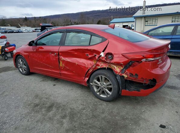 5NPD84LF3HH110623 2017 HYUNDAI ELANTRA Red Հետևի ձախ