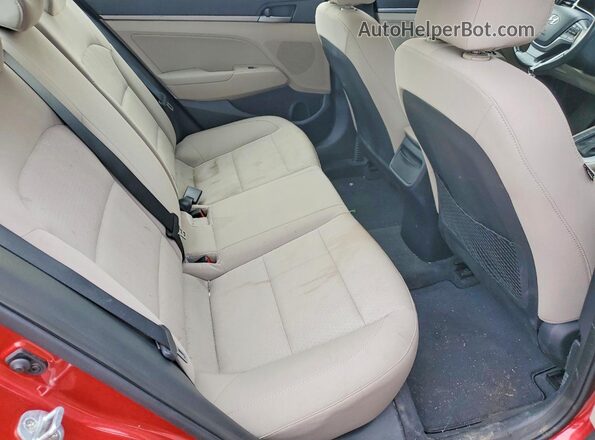 5NPD84LF3HH110623 2017 HYUNDAI ELANTRA Red Հետևի նստատեղերի տեսք
