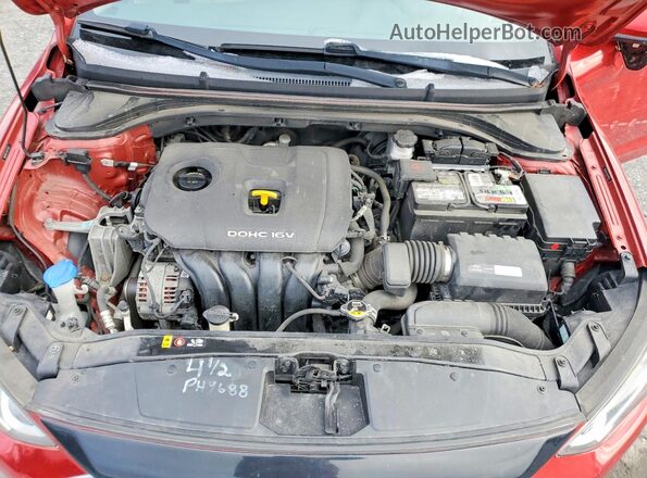 5NPD84LF3HH110623 2017 HYUNDAI ELANTRA Red Սալոնի հետևի տեսք