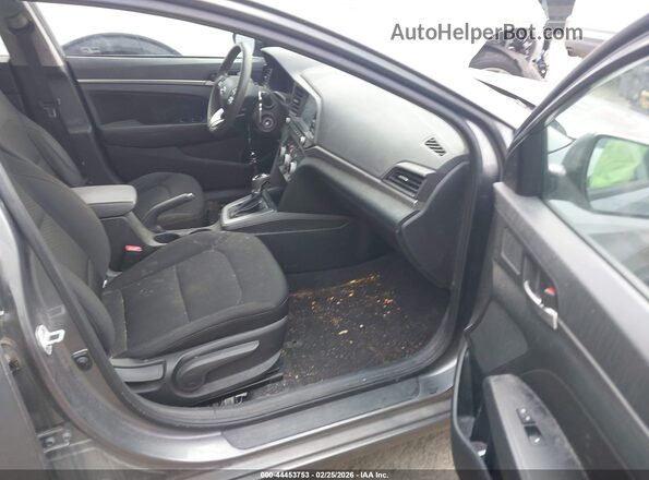 5NPD84LF3KH419466 2019 HYUNDAI ELANTRA Серый Вид салона спереди
