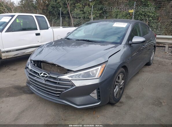 5NPD84LF3KH419466 2019 HYUNDAI ELANTRA Серый Передняя левая четверть