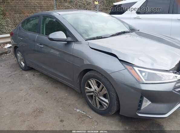 5NPD84LF3KH419466 2019 HYUNDAI ELANTRA Серый Вид задней части салона