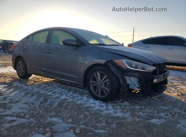 5NPD84LF4JH348213 2018 HYUNDAI ELANTRA Gray Front right