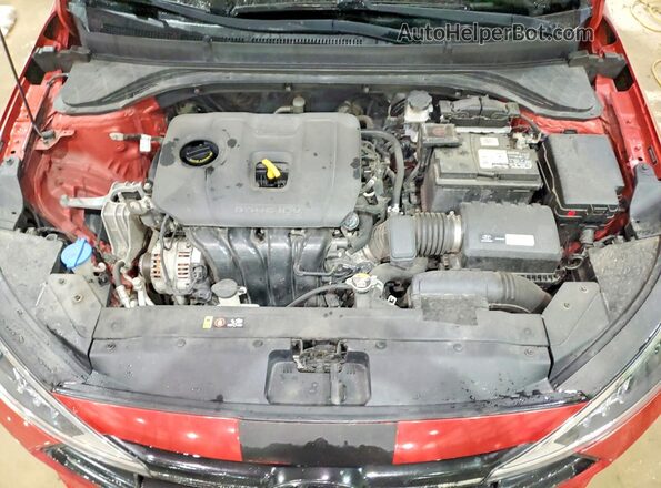5NPD84LF4KH477280 2019 HYUNDAI ELANTRA Красный Вид задней части салона