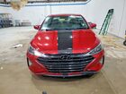 2019 Hyundai Elantra Sel Красный vin: 5NPD84LF4KH477280