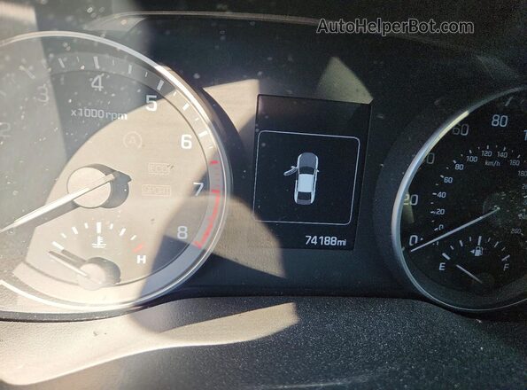 5NPD84LF5JH268256 2018 HYUNDAI ELANTRA Серебряный Вид щитка приборов