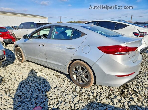 5NPD84LF5JH268256 2018 HYUNDAI ELANTRA Серебряный Задняя левая четверть