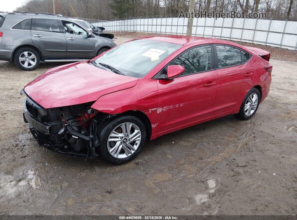 5NPD84LF5LH550965 2020 HYUNDAI ELANTRA Темно-бордовый Передняя левая четверть