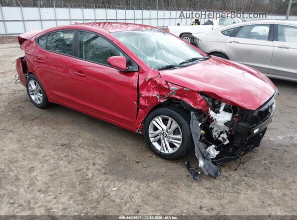 5NPD84LF5LH550965 2020 HYUNDAI ELANTRA Темно-бордовый Передняя правая четверть
