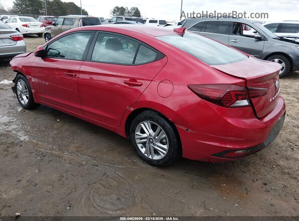 5NPD84LF5LH550965 2020 HYUNDAI ELANTRA Темно-бордовый Задняя левая четверть
