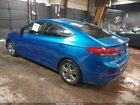 2018 Hyundai Elantra Sel Синий vin: 5NPD84LF6JH224458