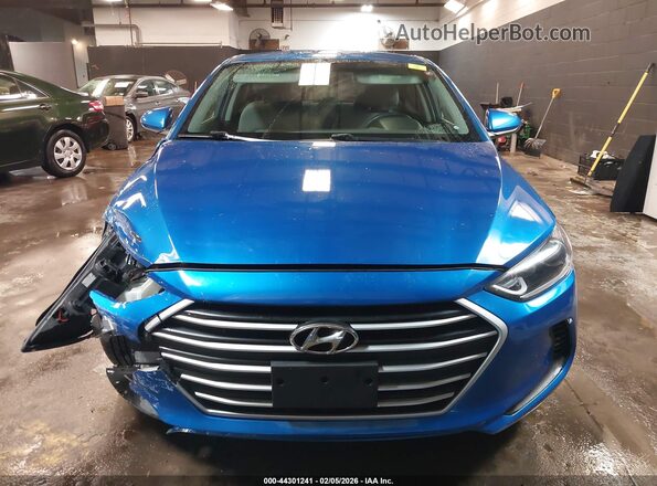 5NPD84LF6JH224458 2018 HYUNDAI ELANTRA Синий Вид щитка приборов