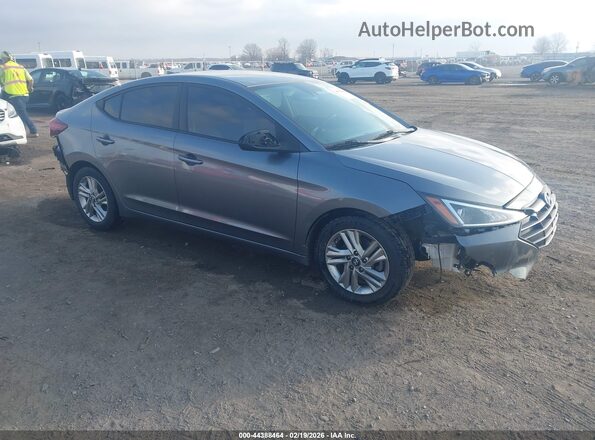 5NPD84LF6KH420191 2019 HYUNDAI ELANTRA Gray წინა მარჯვენა