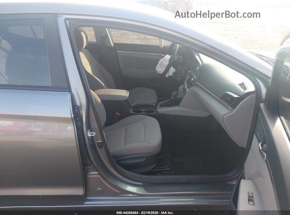 5NPD84LF6KH420191 2019 HYUNDAI ELANTRA Gray წინა სალონის ხედი