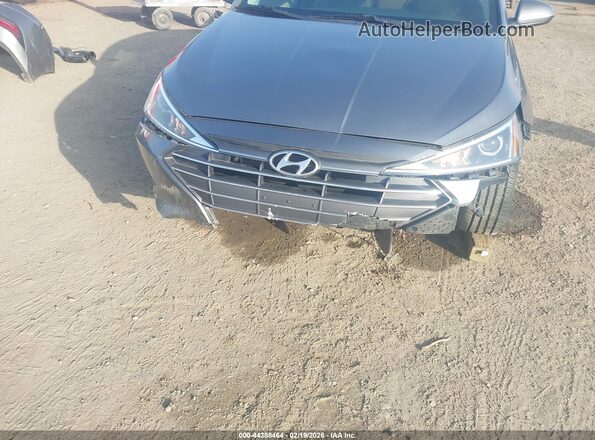 5NPD84LF6KH420191 2019 HYUNDAI ELANTRA Gray წინა ხედი