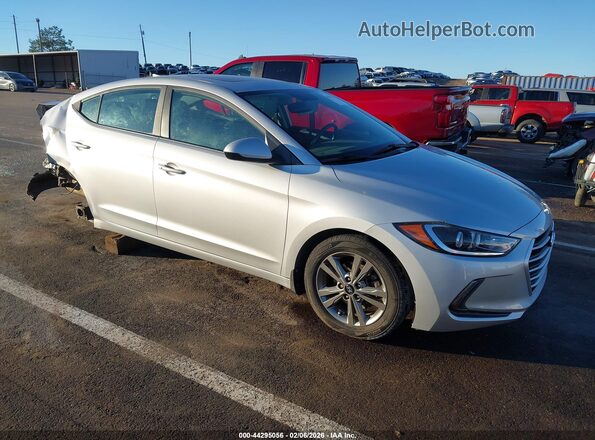 5NPD84LF7JH337836 2018 HYUNDAI ELANTRA Серебряный Передняя правая четверть