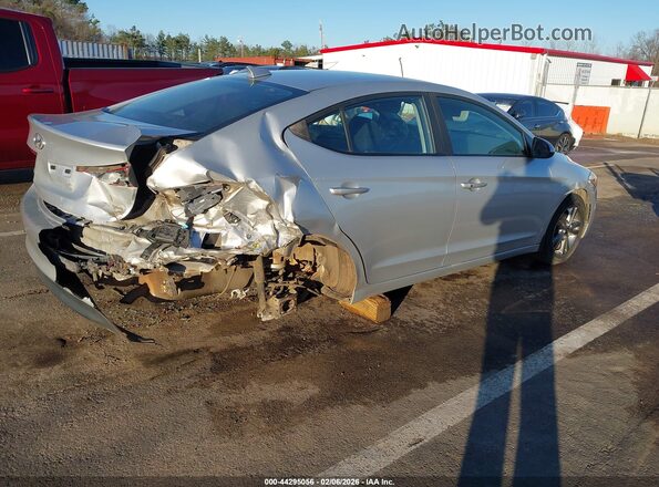 5NPD84LF7JH337836 2018 HYUNDAI ELANTRA Серебряный Задняя правая четверть