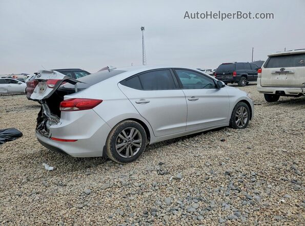 5NPD84LF7JH368021 2018 HYUNDAI ELANTRA Серебряный Задняя правая четверть
