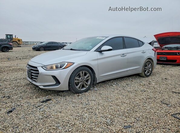 5NPD84LF7JH368021 2018 HYUNDAI ELANTRA Серебряный Передняя левая четверть