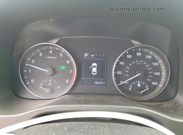 5NPD84LF7JH368021 2018 HYUNDAI ELANTRA Серебряный Вид щитка приборов