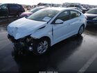 2019 Hyundai Elantra Sel White vin: 5NPD84LF7KH454852