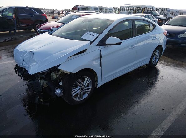5NPD84LF7KH454852 2019 HYUNDAI ELANTRA White Front left