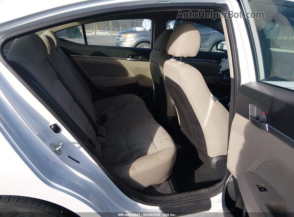 5NPD84LF7KH454852 2019 HYUNDAI ELANTRA White VIN sticker view