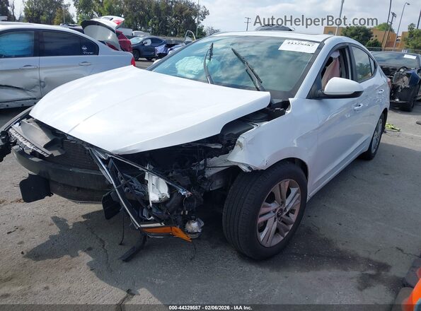 5NPD84LF7LH605562 2020 HYUNDAI ELANTRA Белый Передняя левая четверть