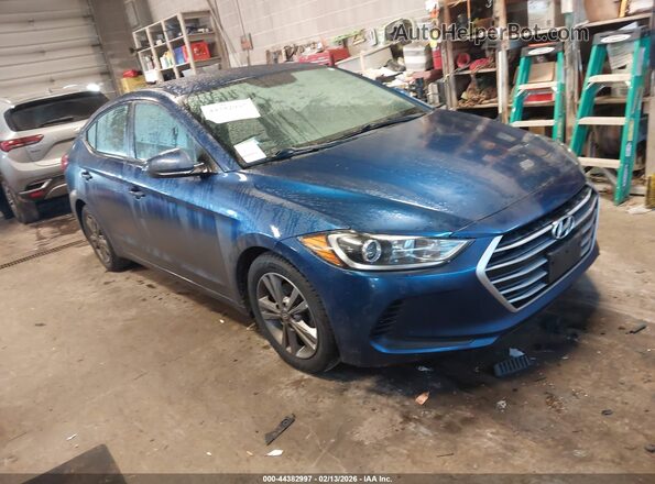 5NPD84LF8HH134674 2017 HYUNDAI ELANTRA Blue Delantero derecho