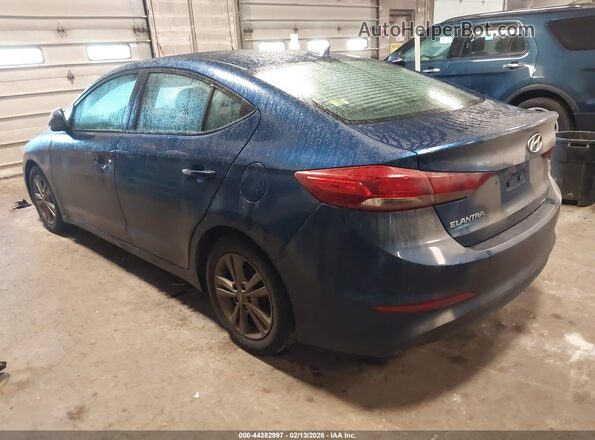 5NPD84LF8HH134674 2017 HYUNDAI ELANTRA Blue Trasero izquierdo