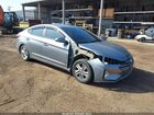 2019 Hyundai Elantra Sel Gray vin: 5NPD84LF8KH404462