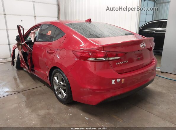 5NPD84LF9HH072007 2017 HYUNDAI ELANTRA Red Rear left